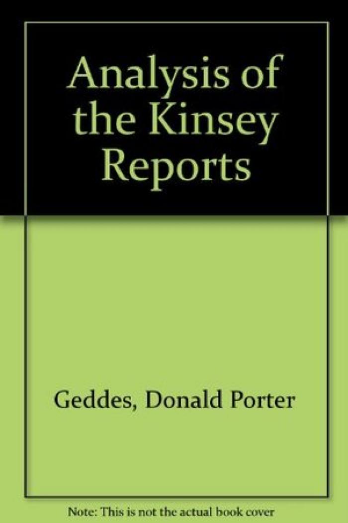 Analysis of the Kinsey Reports